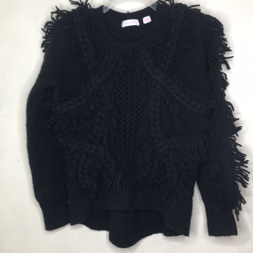Sass & Bide Sweater Mojo Kiko Black Fringe Small - Picture 5 of 12